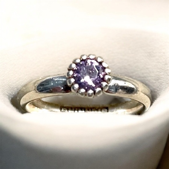 Pandora Jewelry - NWOT Elegant Silver and Purple Gemstone Ring
